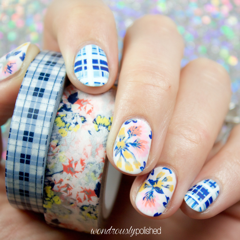 Nail Art The Planner Society Washi Series January 2016 Wondrously
